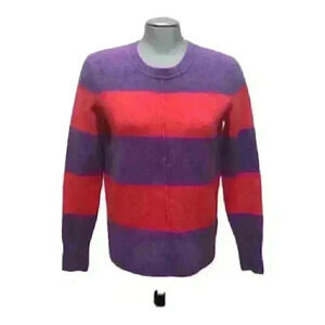 Banana Republic Knit  Sweater Wool Blend Striped Colorful